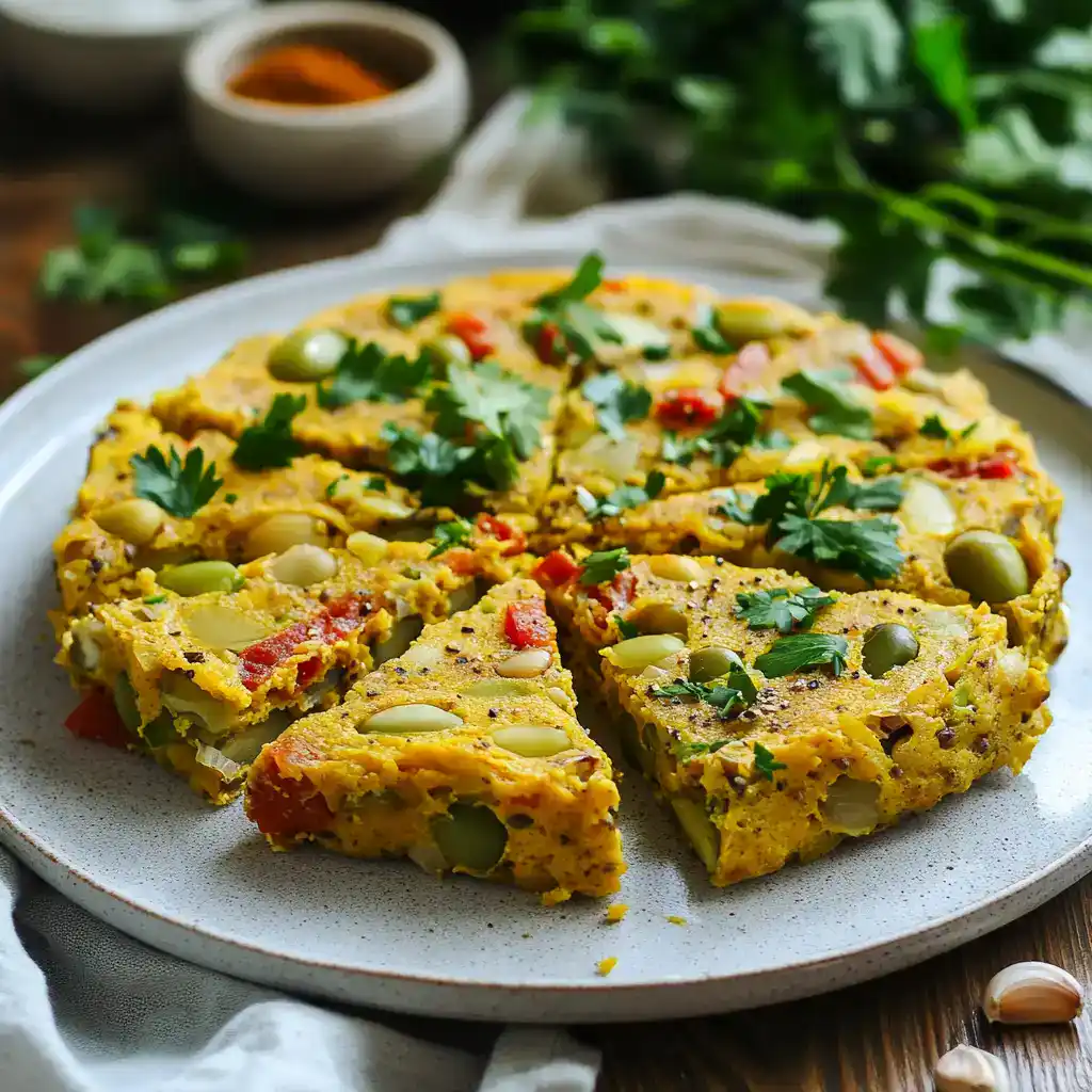 The Perfect Vegan Fava Bean Frittata (That Fooled My Italian Nonna!)