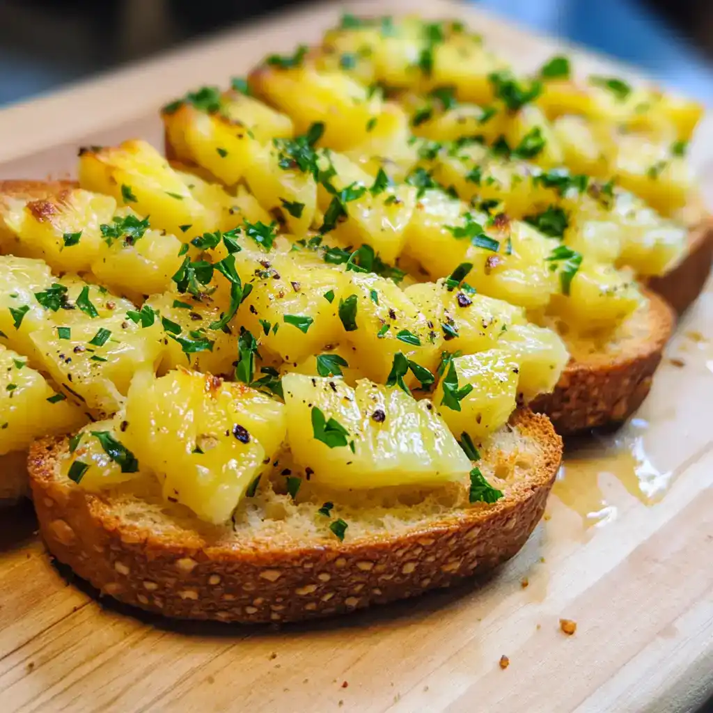 The Best Vegan Pineapple Garlic Bread (That Makes Everyone Stop Scrolling!)
